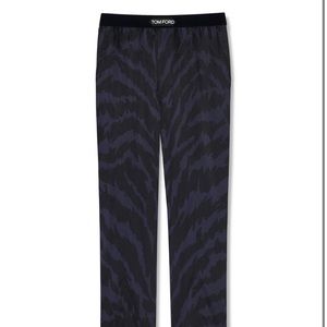 Tom ford ABSTRACT ZEBRA SILK PAJAMA PANTS